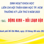 BUỔI SINH HOẠT KHOA HỌC LIÊN CHI HỘI THẦN KINH HỌC TPHCM THƯỜNG KỲ LẦN THỨ II NĂM 2023